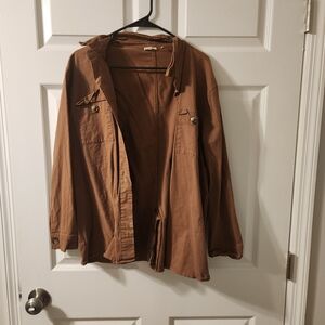 Brown Button-Up Jacket
